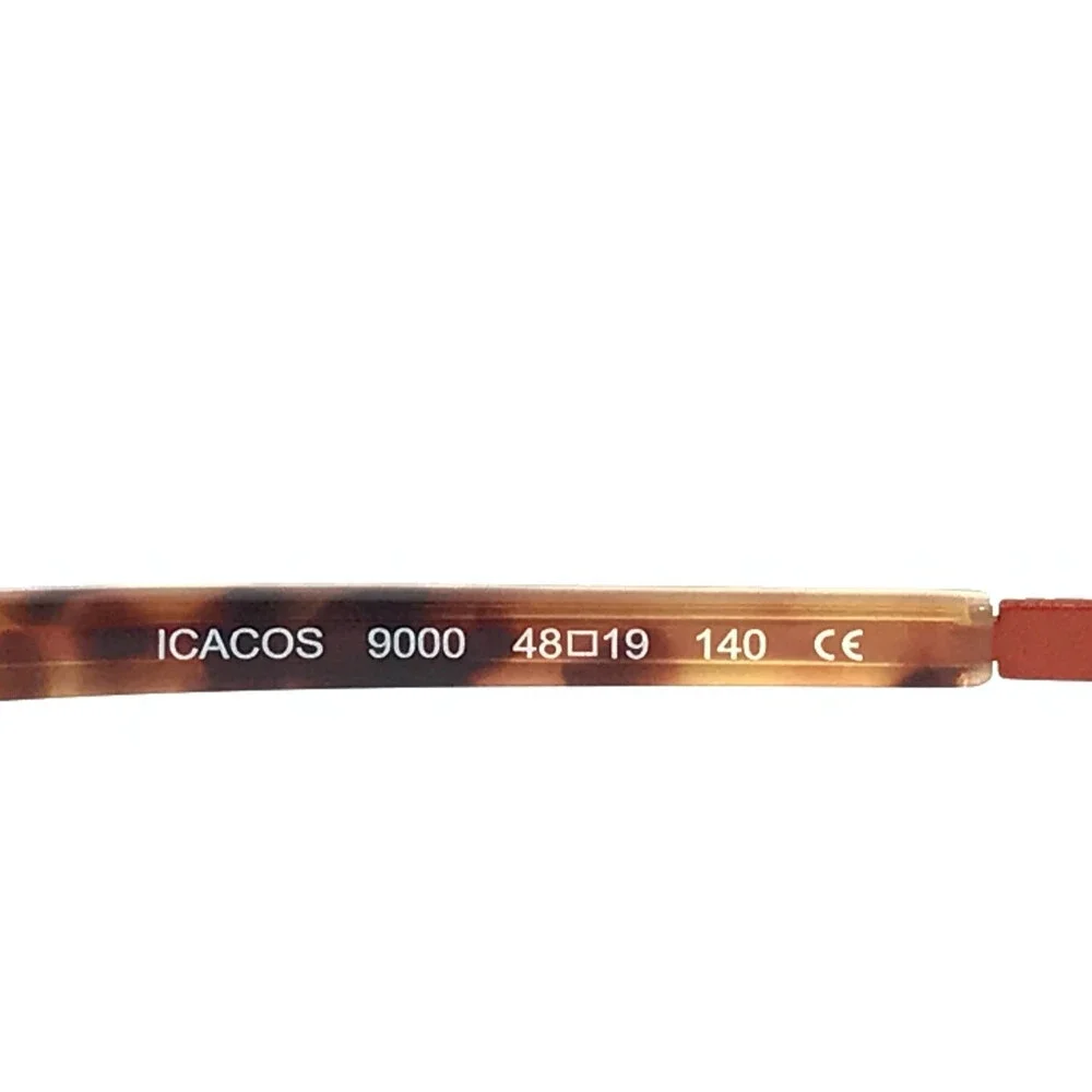 BOZ Eyeglasses Frames ICACOS 9000 Satin Black Brown Orange Cat Eye 48-19-140